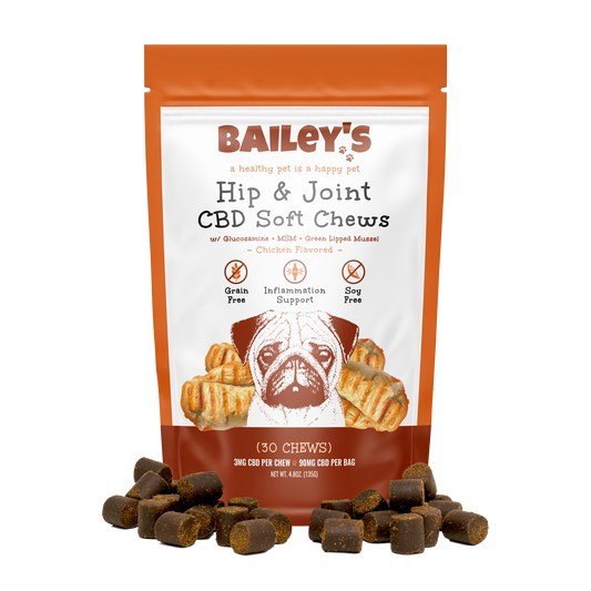 Bailey's Hip & Joint CBD Soft Chews For Mobility